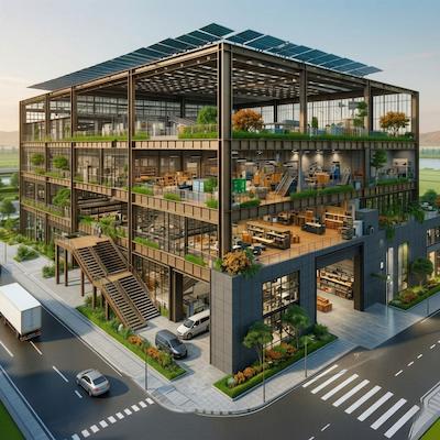 Nhà xưởng kết hợp khối văn phòng 1