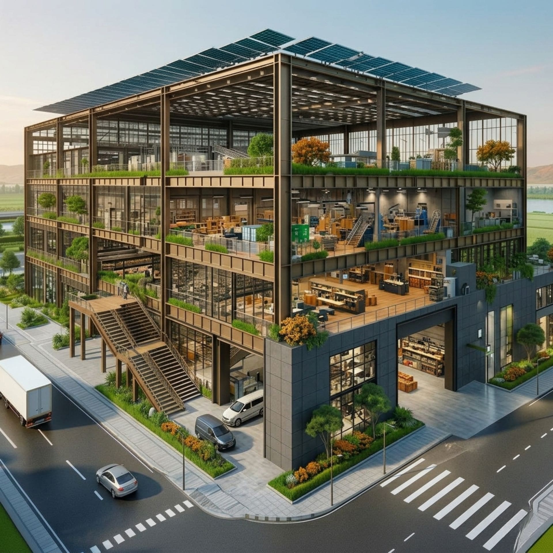 Thi công nhà xưởng công nghiệp