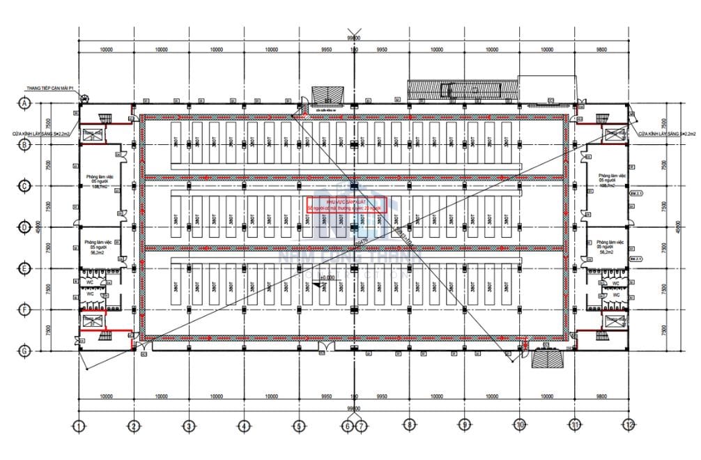 Bố trí nhà xưởng theo nguyên tắc giúp giảm lãng phí không gian