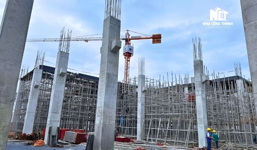 Giải pháp nhà xưởng khung bê tông cốt thép đủ khả năng chịu tải