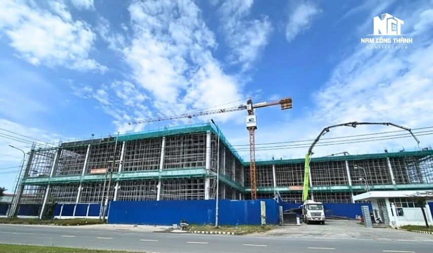 Nhà xưởng khung bê tông cốt thép cho sản xuất bền vững