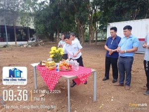 Nhà xưởng xử lý chất thải - công ty CPTM Tài Tiến 02