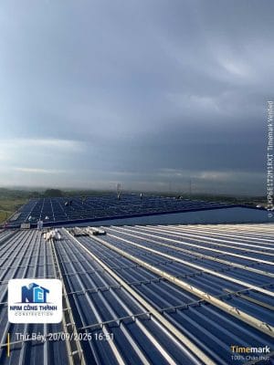 Thi công điện mặt trời áp mái 07
