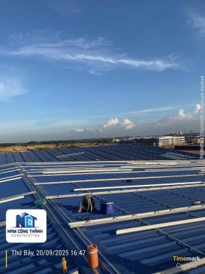 Thi công điện mặt trời áp mái 08
