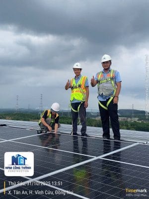 Thi công điện mặt trời áp mái