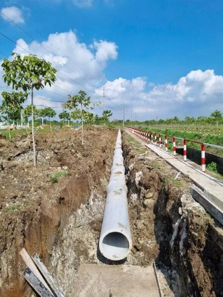 Thi công hạ tầng - KCN Bàu Xéo 02