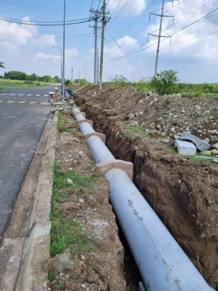 Thi công hạ tầng - KCN Bàu Xéo 03