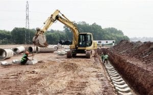 Thi công hạ tầng - KCN Bàu Xéo 04